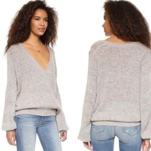 Karina Slouchy Wrap Front Sweater Free People